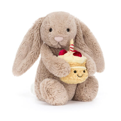 Bashful Beige Bunny Birthday By Jellycat