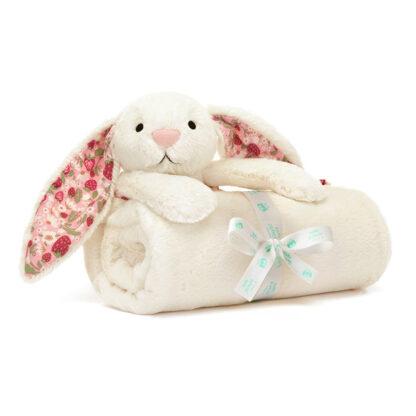 Blossom Cream Bunny Berry Blankie